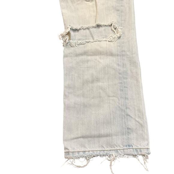 Flying Monkey Womens light wash distressed relaxed jeans Size 25 - Picture 4 of 7